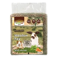 Nature Land šienas su morkomis, 650 g